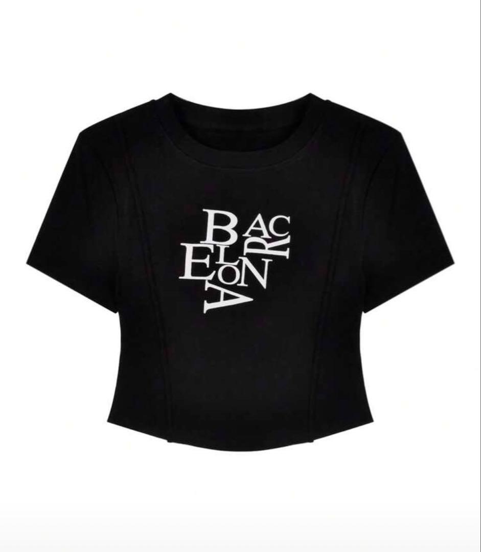 SHIEN ロゴ クロップド丈 Tシャツ ブラック — image 2