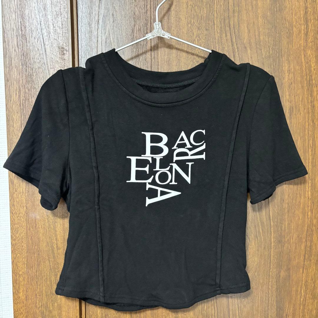 SHIEN ロゴ クロップド丈 Tシャツ ブラック — image 3