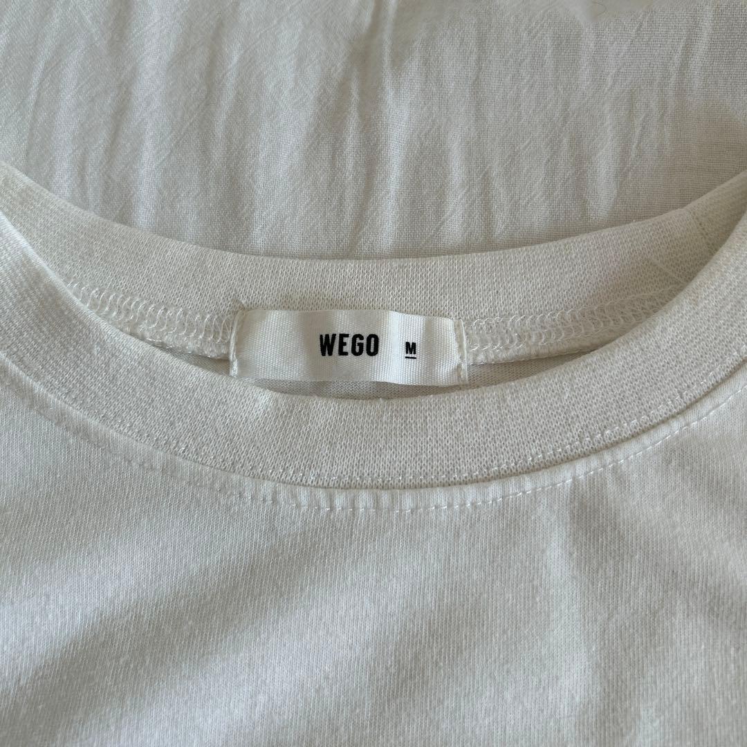 【WEGO】ウィゴー プリント半袖Tシャツ ホワイト Mサイズ — image 4