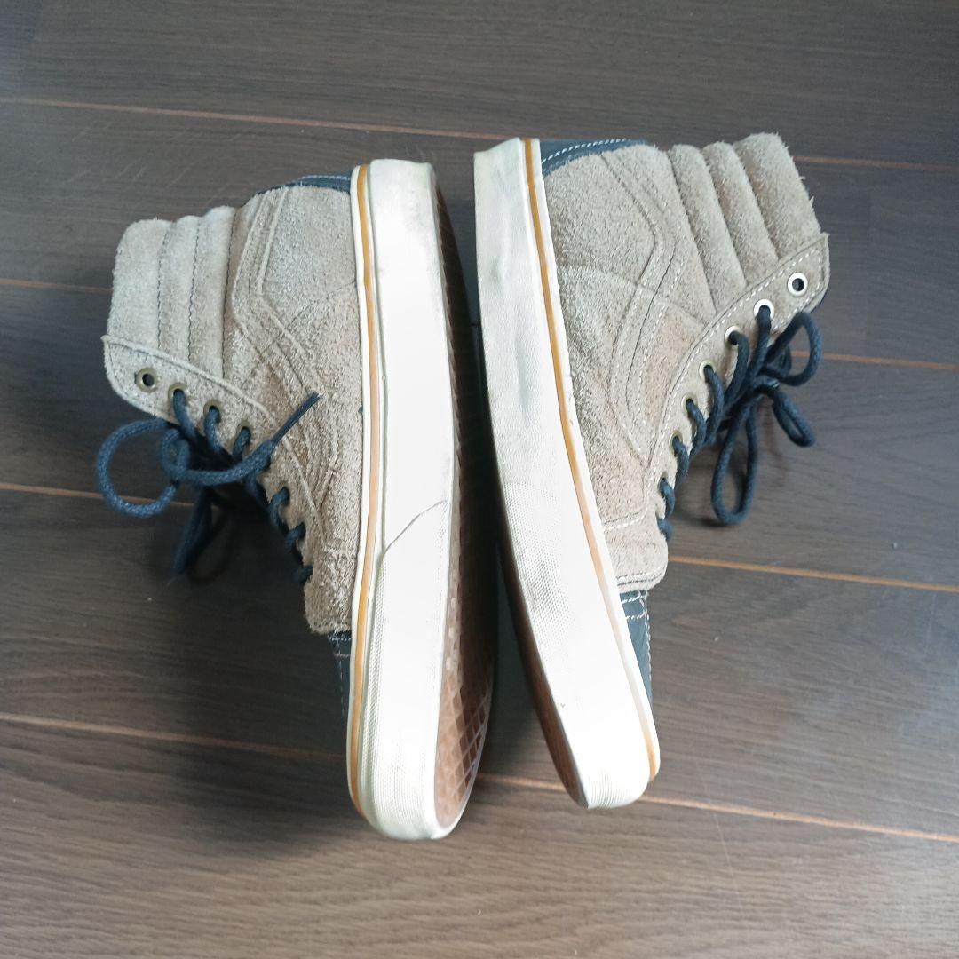 VANS SK8-HI ハイカットスニーカー ベージュ ネイビー — image 2