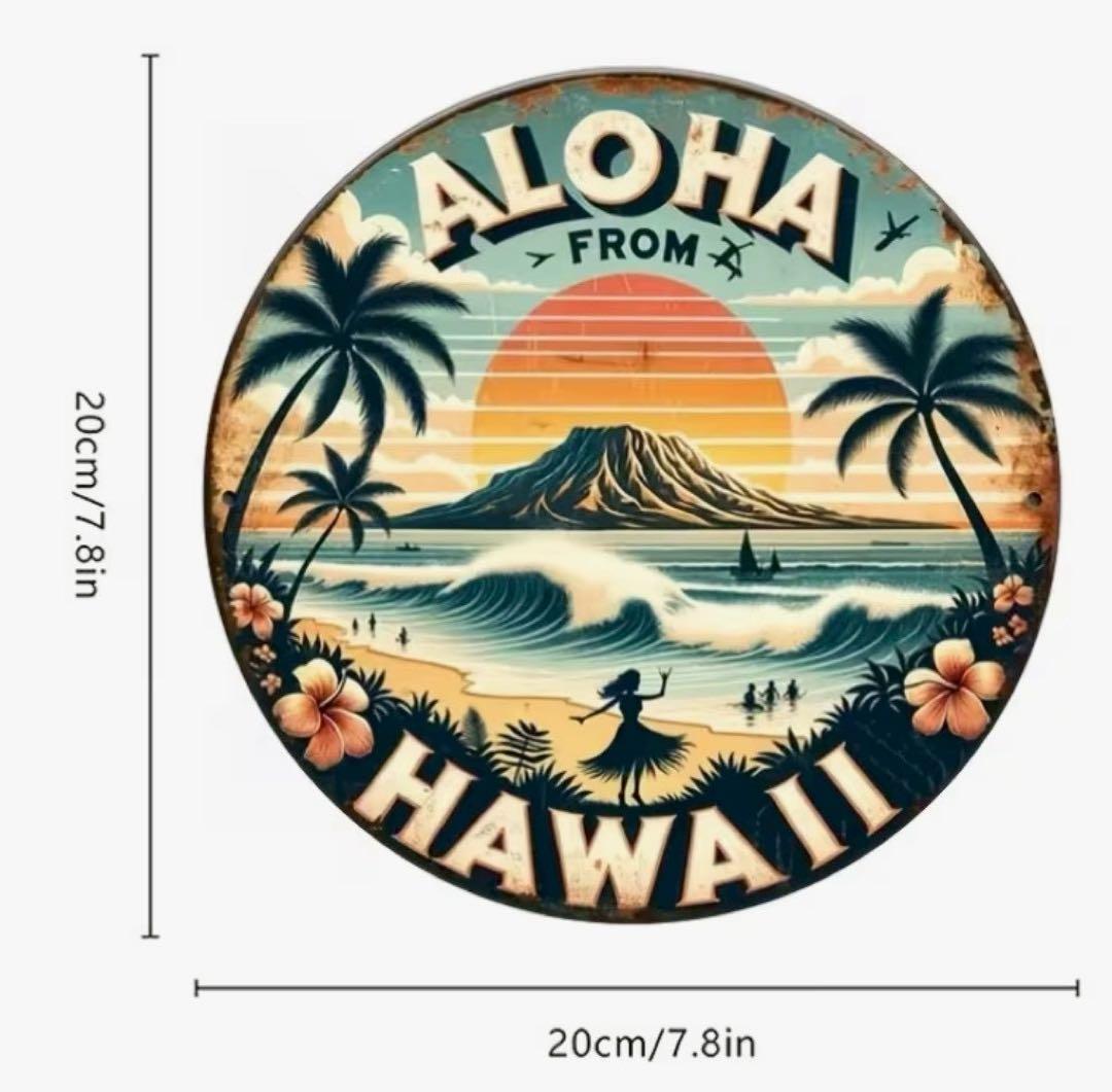 ハワイ ALOHA 壁掛け プレート ハワイアン 海 サーフィン ディスプレイ — image 5