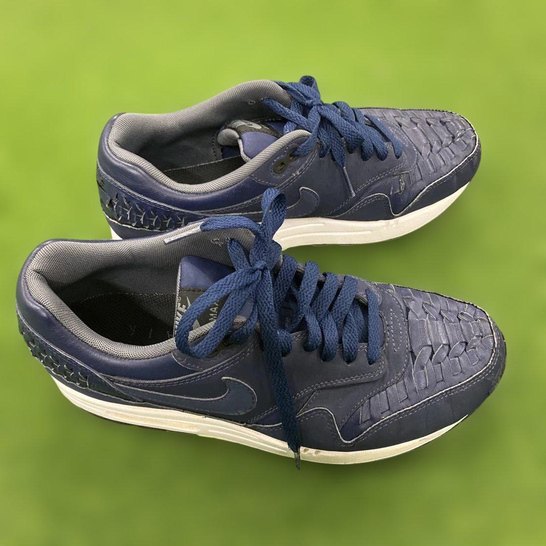 NIKE AIR MAX 1 WOVEN ネイビー スニーカー — image 3
