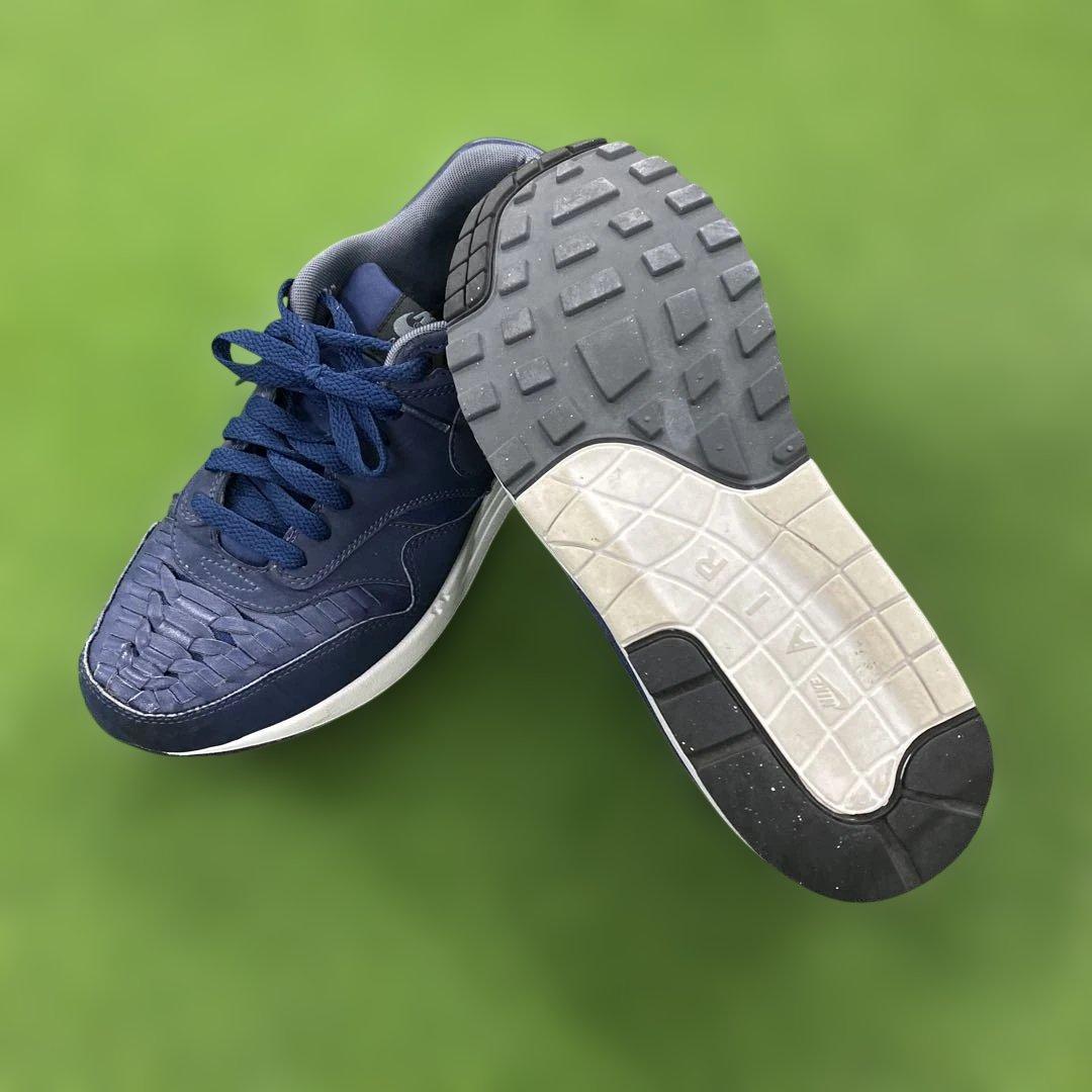NIKE AIR MAX 1 WOVEN ネイビー スニーカー — image 5