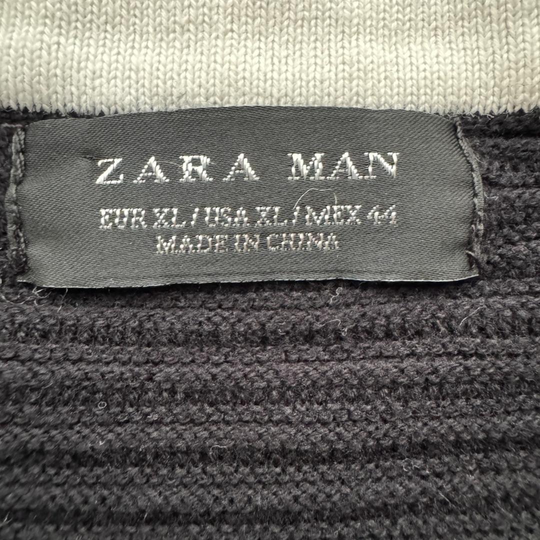 ZARA MAN ザラマン リブニット セーター ブラック XL 黒 — image 2