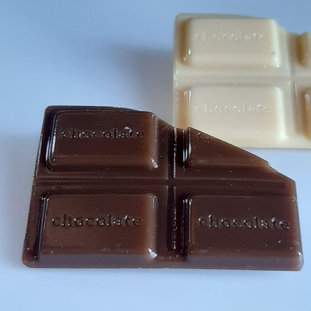 ブローチ　二個セット　チョコレート　板チョコ　お菓子　スイーツ　ホワイト — image 3