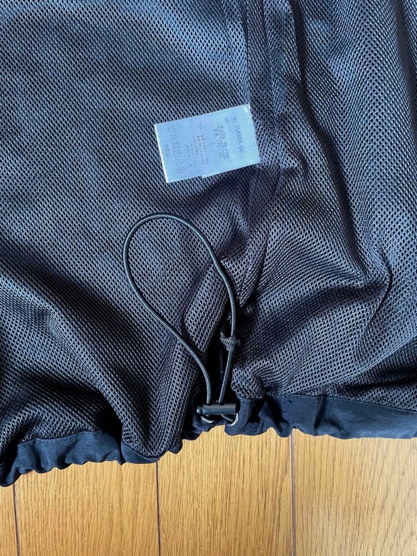 ［新品未使用］NAVY ／ナイロンジップアップベスト ／ブラック(L) — image 4