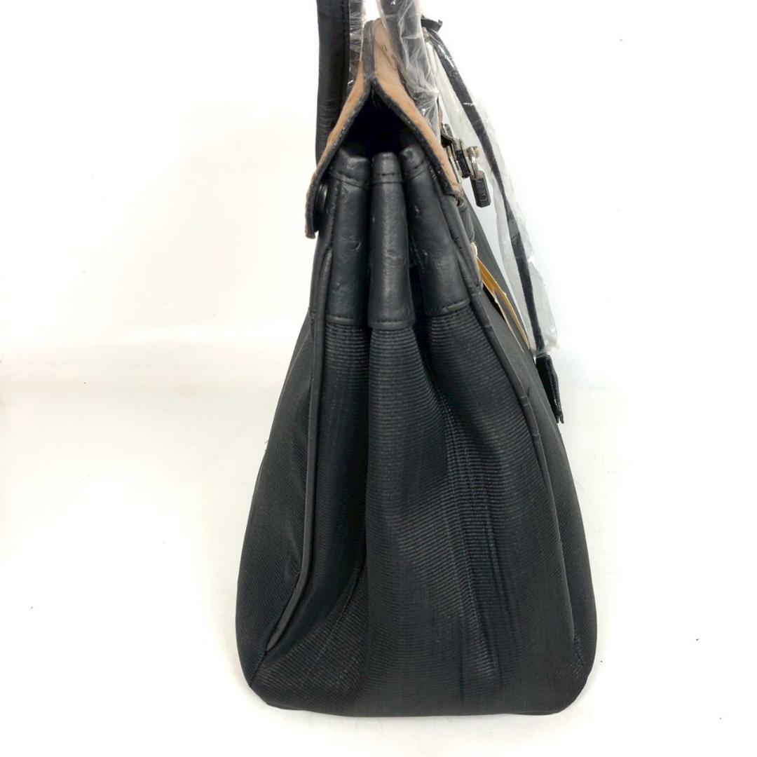 GRACIOUS グレイシャス ハンドバッグ オーストリッチ レザー キャメル — image 3