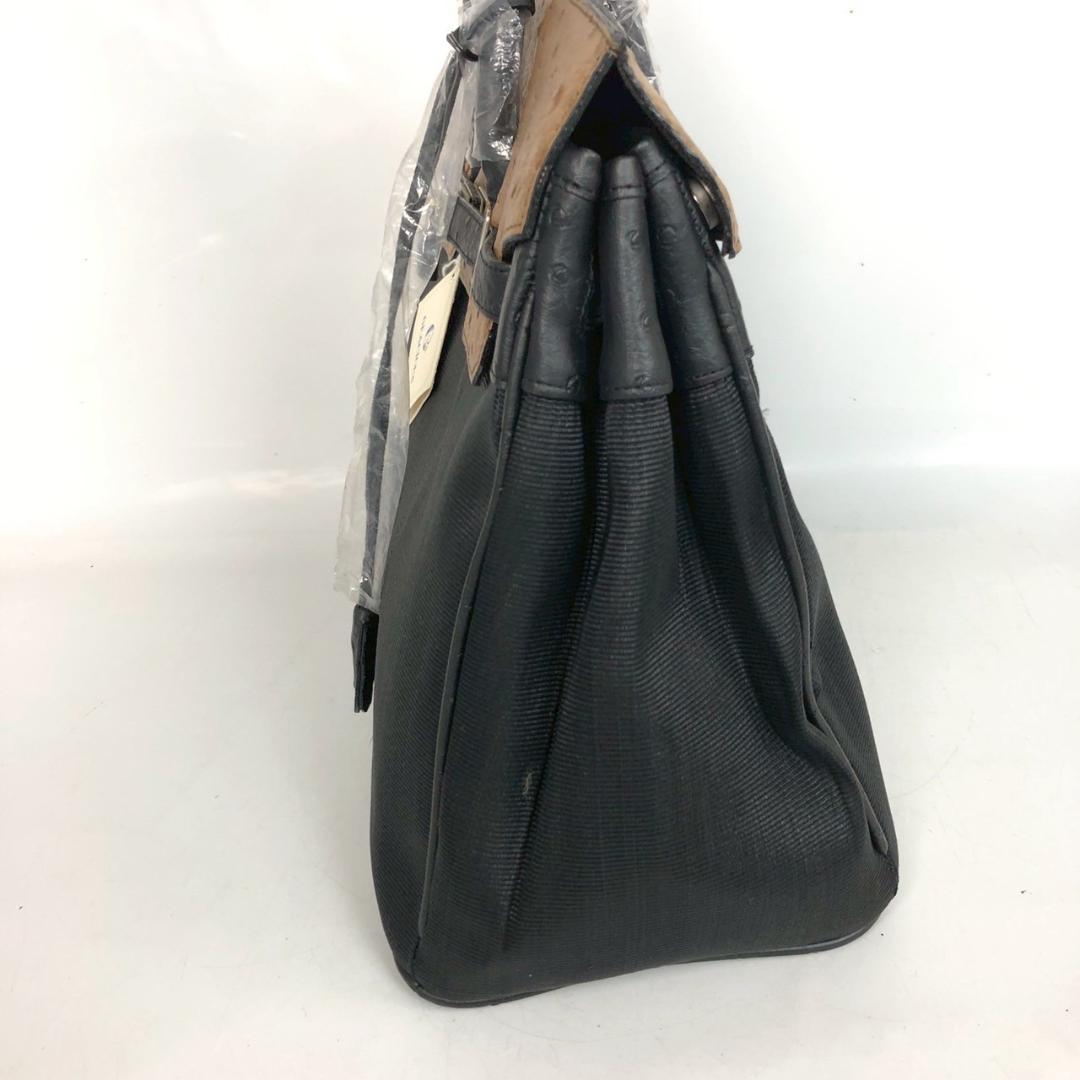 GRACIOUS グレイシャス ハンドバッグ オーストリッチ レザー キャメル — image 4