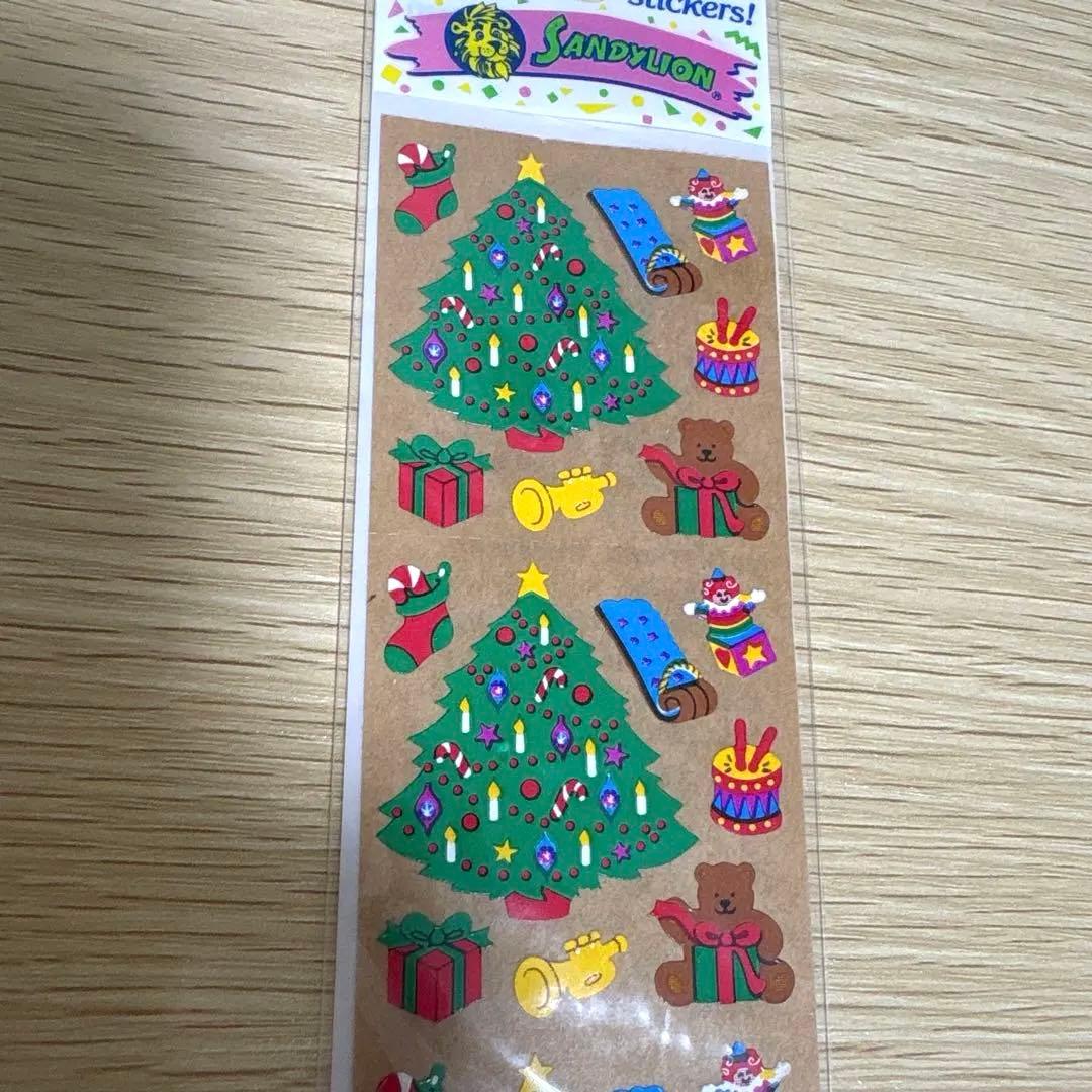サンディライオン　シール　ステッカー　クリスマス　クマ — image 3
