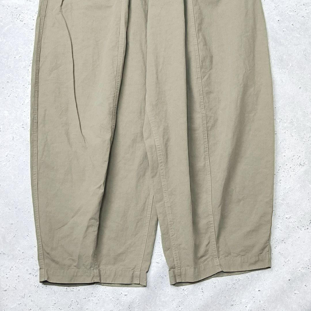 Curensology コットンリネンドロストパンツ　ワイドパンツ　トープ — image 5