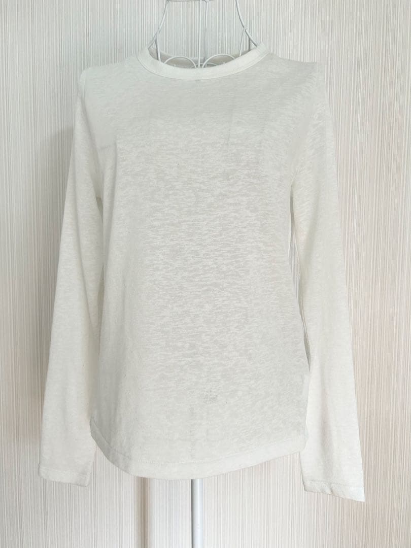 SLOBE IENA スローブイエナ スラブ天竺クルーネック シアー 24SS — image 2