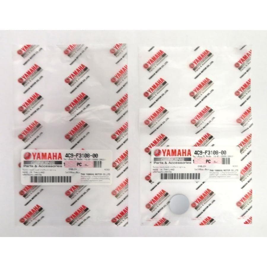 ヤマハ純正 立体ロゴエンブレム 音叉マーク ステッカー 18mm 2枚セット — image 4