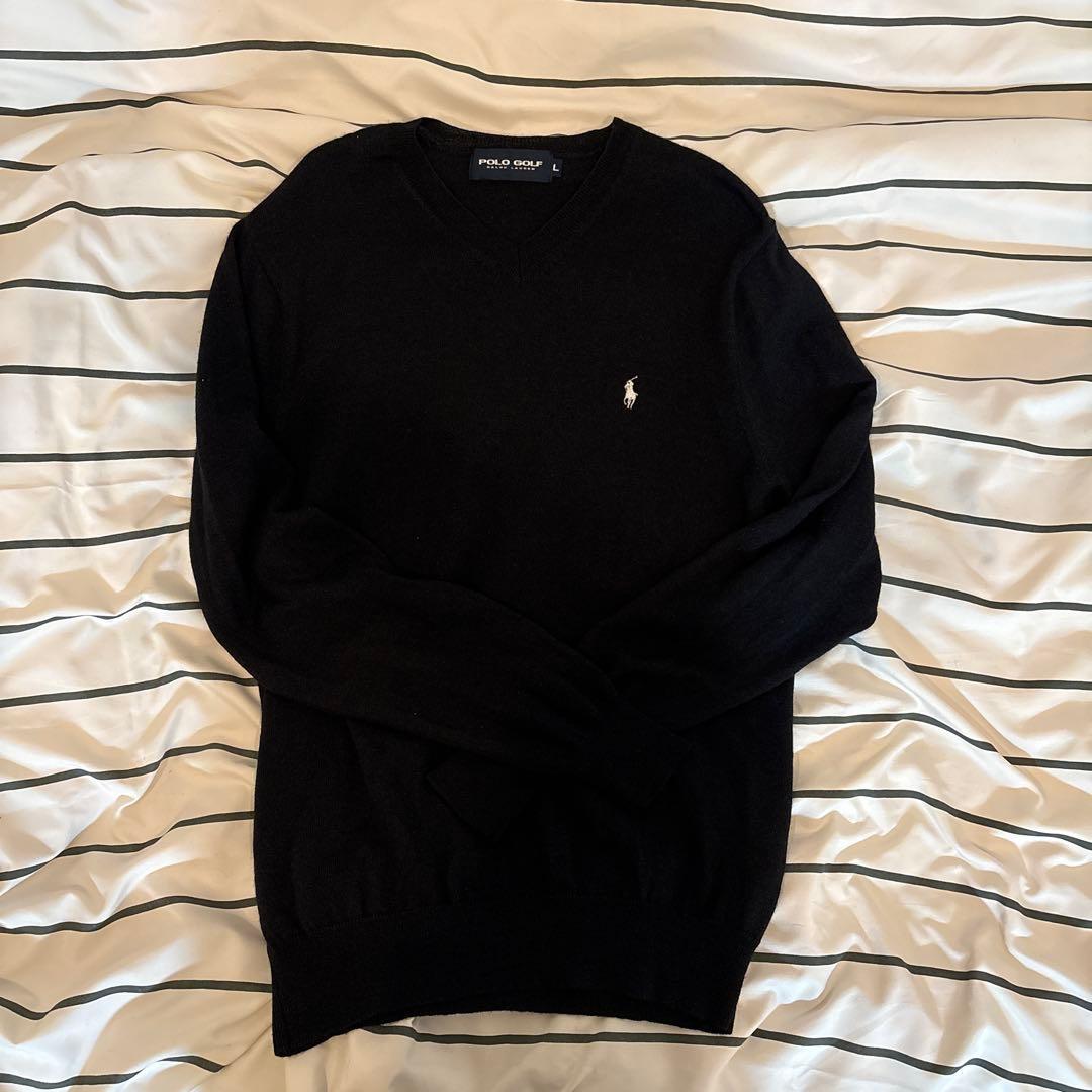 POLO ポロ ラルフローレン 黒ニット — image 4