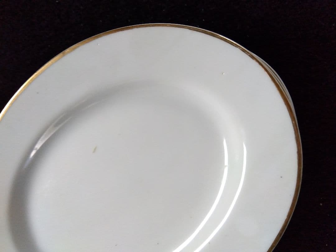 金縁 楕円形 プレート 皿 5枚セット　給食　昭和 — image 4