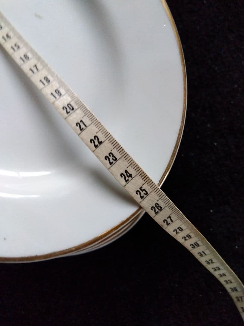 金縁 楕円形 プレート 皿 5枚セット　給食　昭和 — image 5