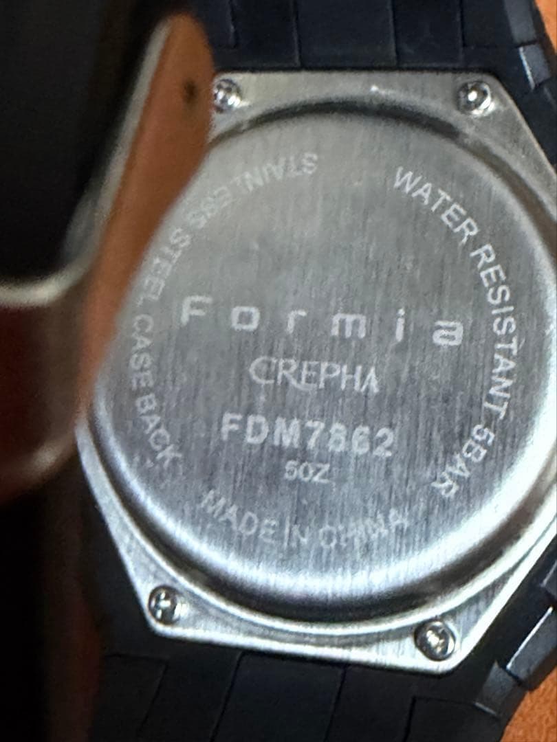 Formia デジタル腕時計 本体 ブラック オレンジ　FDM7862 — image 5
