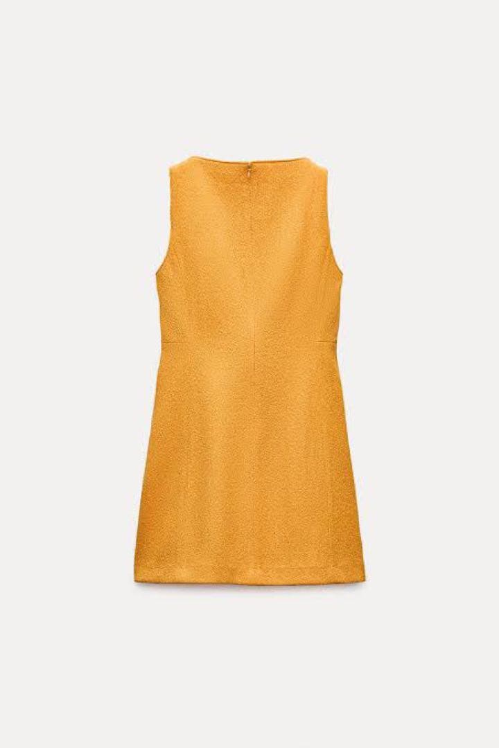 ZARA 完売品 クレープ調生地 ミニワンピース — image 3