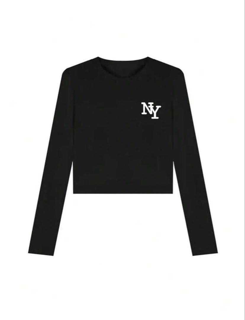 NY ロゴ 長袖 Tシャツ ブラック — image 2