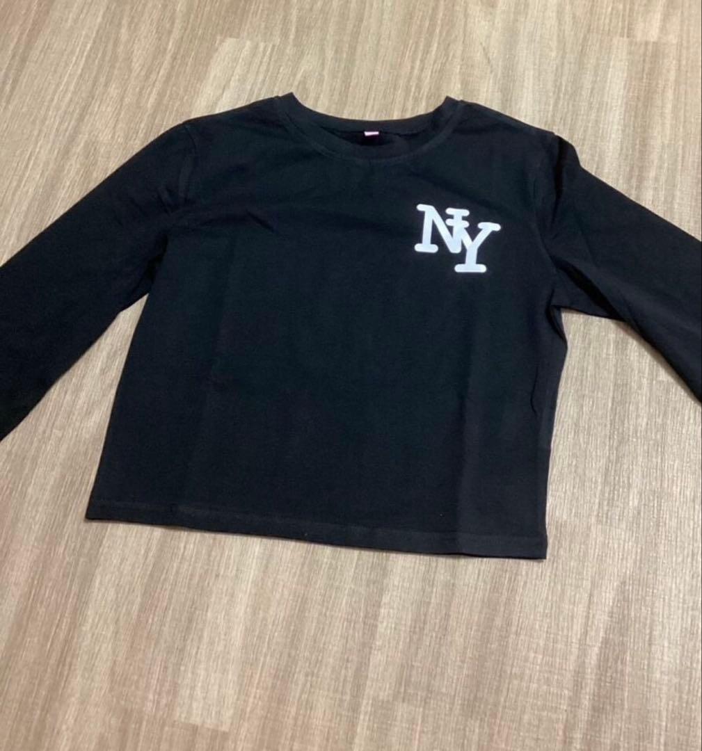 NY ロゴ 長袖 Tシャツ ブラック — image 3