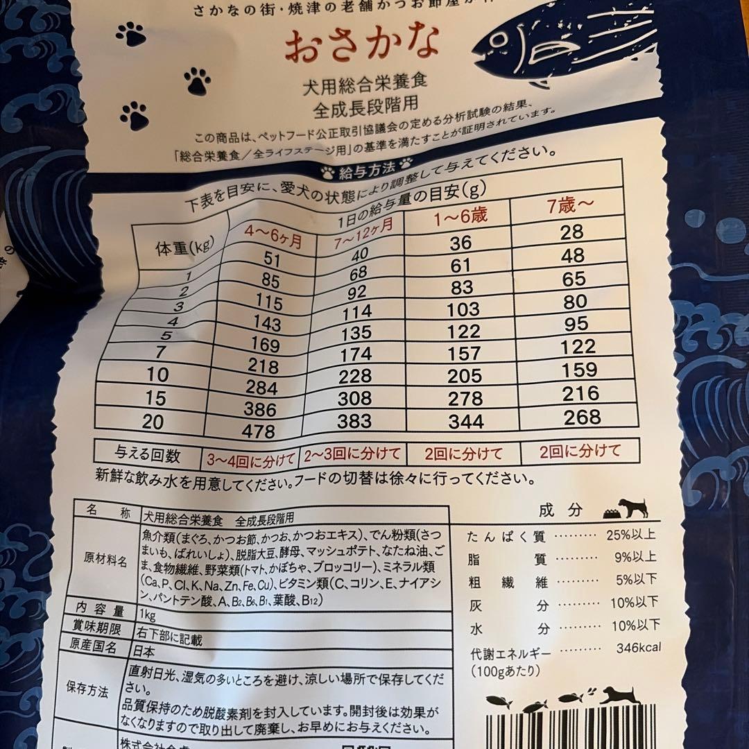 KANETORA おさかな 犬用総合栄養食 1kg 金虎 2袋 — image 4