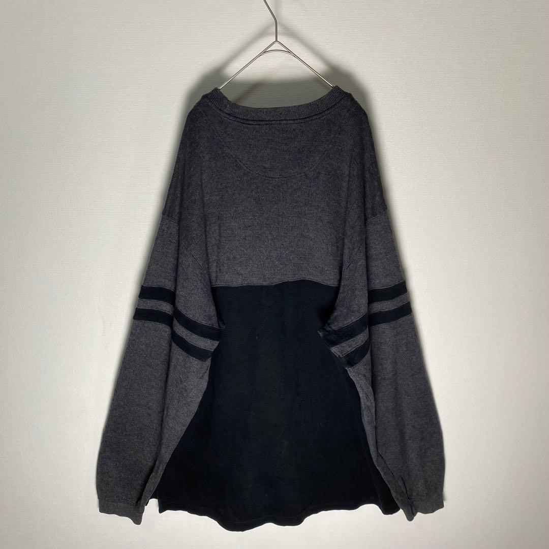 Eddie Bauer コットンニット XL TALL 実寸3XL〜4XL 切替 — image 2