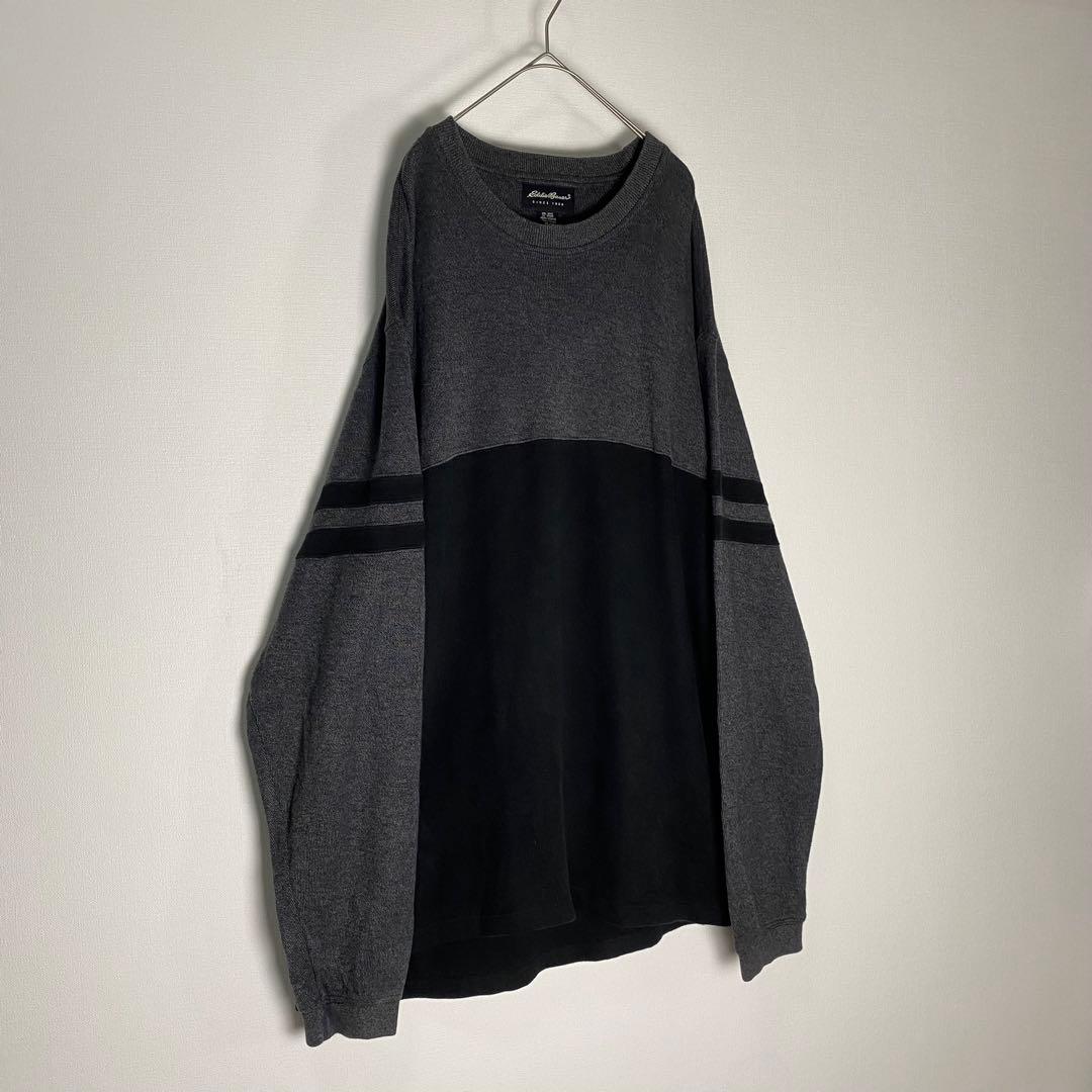 Eddie Bauer コットンニット XL TALL 実寸3XL〜4XL 切替 — image 3