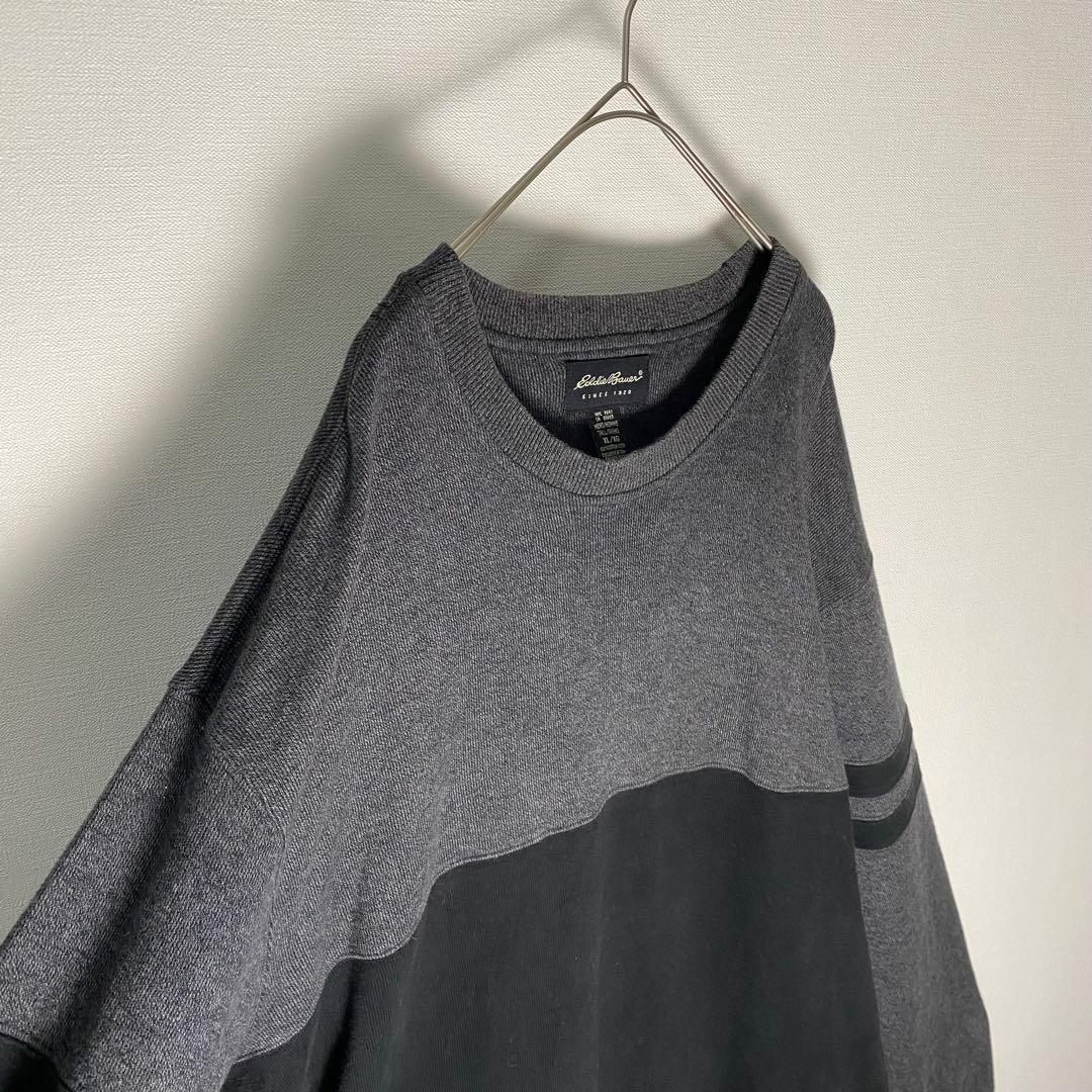 Eddie Bauer コットンニット XL TALL 実寸3XL〜4XL 切替 — image 4