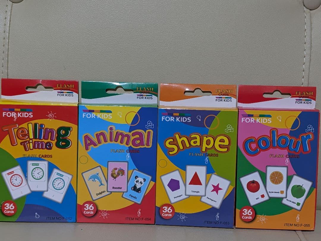 FOR KIDS フラッシュカード 英単語8種セット 知育玩具 — image 2