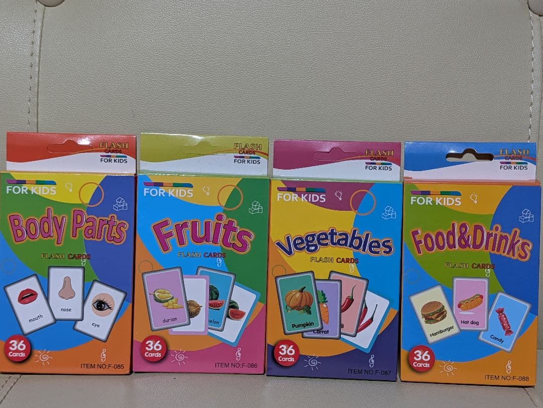 FOR KIDS フラッシュカード 英単語8種セット 知育玩具 — image 3