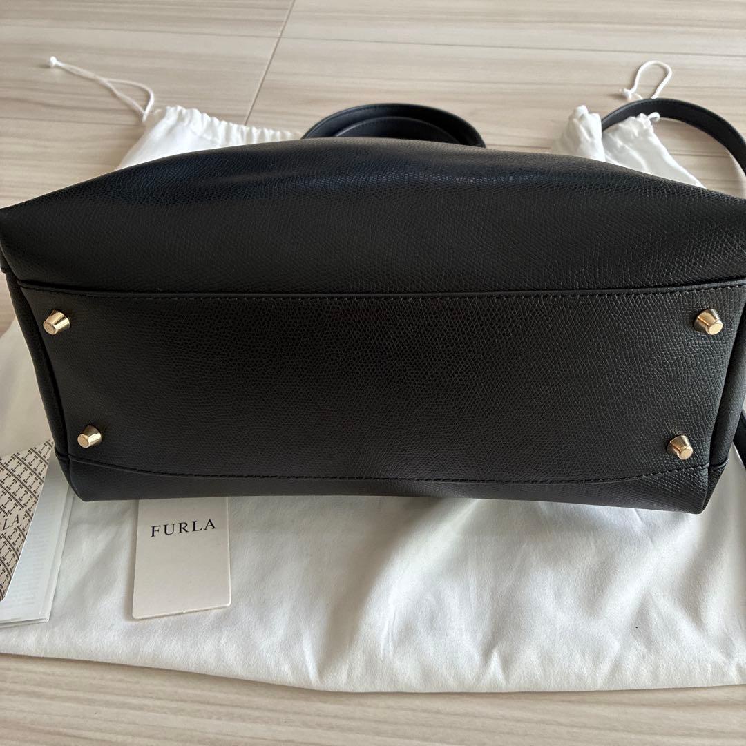 FURLA ハンドバッグ ブラック 2way ショルダー — image 3