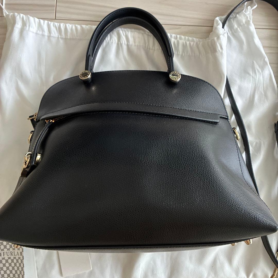 FURLA ハンドバッグ ブラック 2way ショルダー — image 4