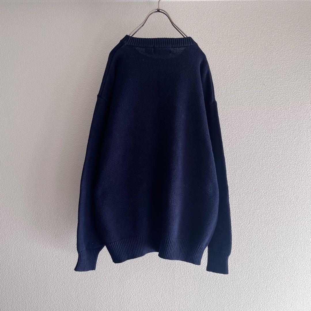 古着 90s “COTTON TRADERS” Flag Sweater — image 3