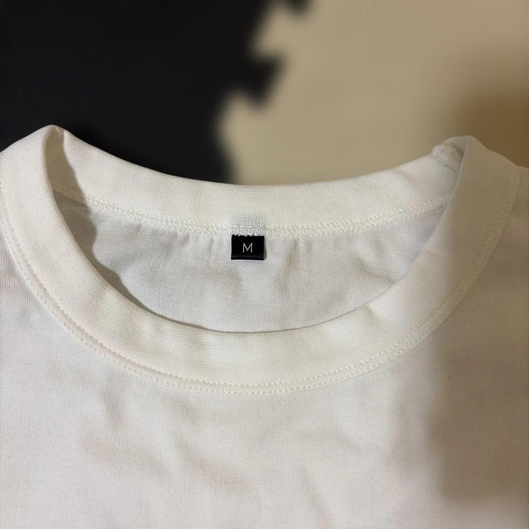 ロンT ホワイト　ワンポイント刺繍　トライアル — image 3