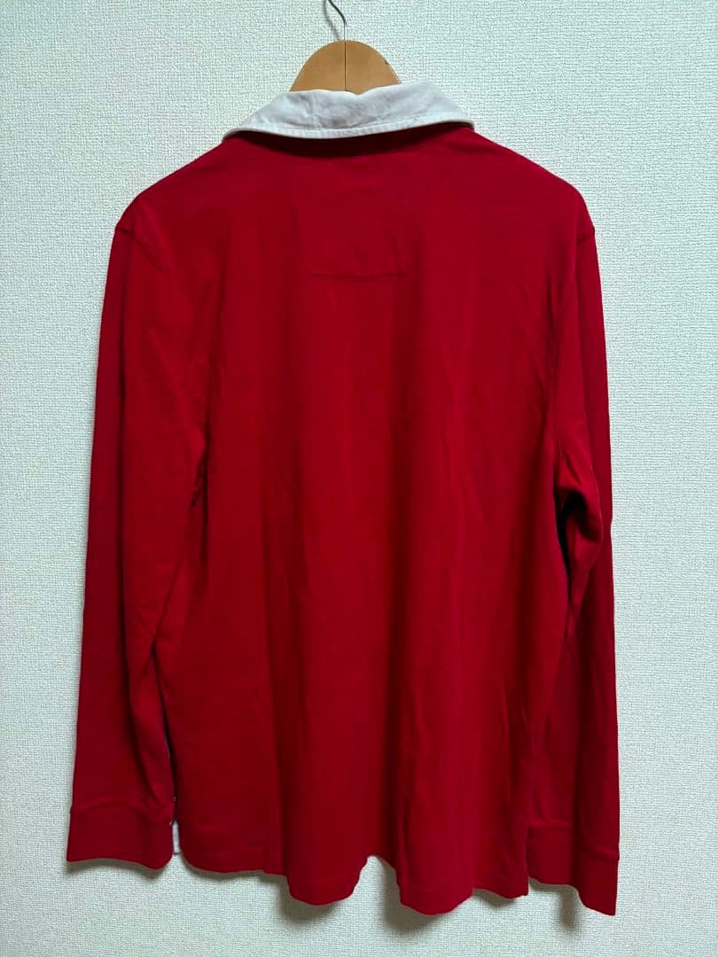 NAUTICA 長袖 ラガーシャツ レッド XL — image 2
