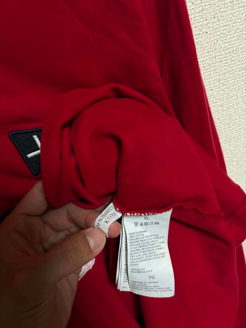 NAUTICA 長袖 ラガーシャツ レッド XL — image 4