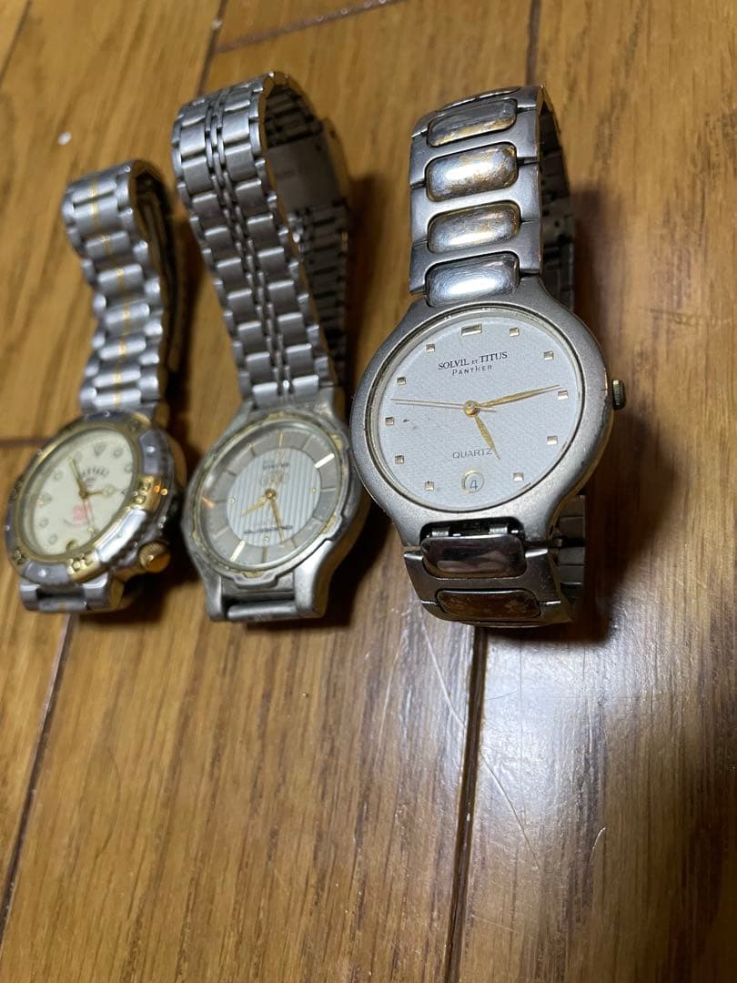 シルバー ステンレスブレスレット 時計 — image 2