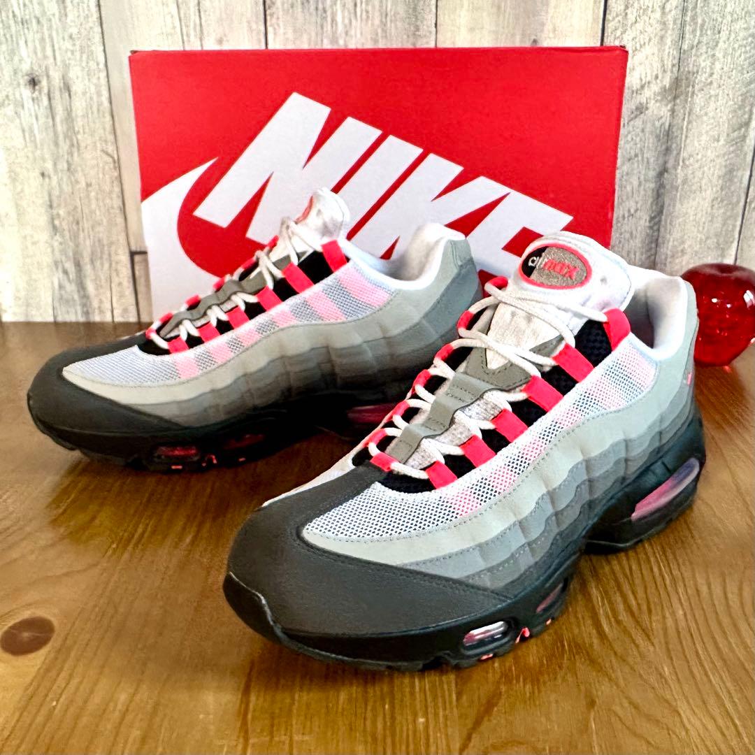 NIKE AIR MAX95 BIG BUBBLE SOLAR RED — image 2