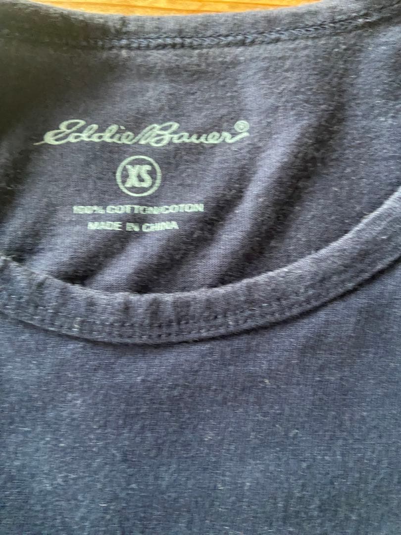 Eddie Bauer ネイビー Tシャツ XS — image 2