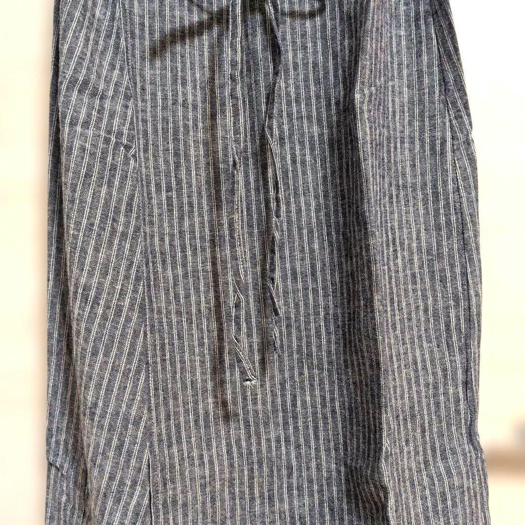 Banana Republic ストライプ ラップロングワンピース　M　ネイビー — image 5