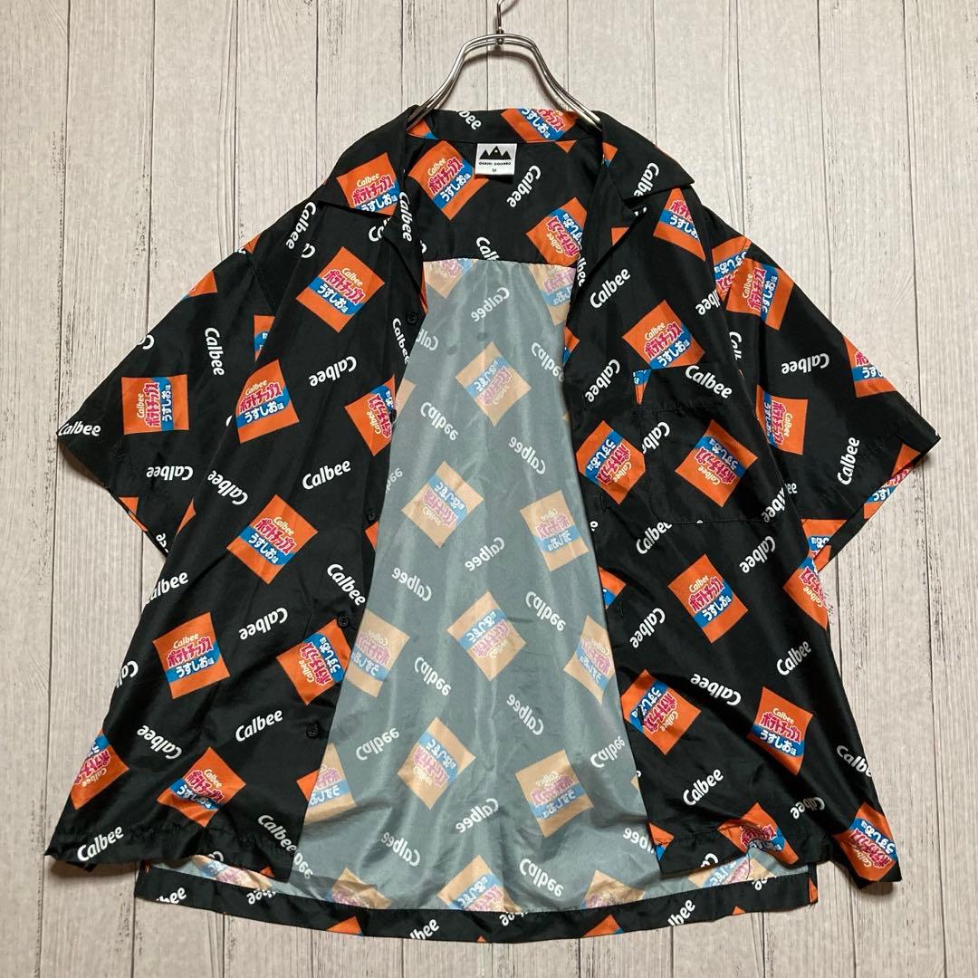 Calbee ポテトチップス 総柄 アロハシャツ — image 3