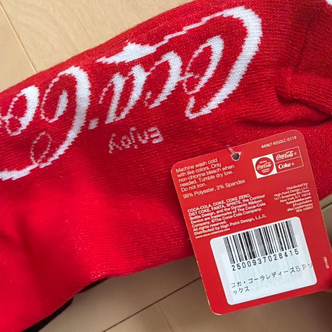 新品　Coca-Cola コカ・コーラ レディース　ソックス 5足セット — image 4