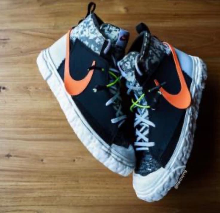 READYMADE × NIKE BLAZER MID BLACK US9.5 — image 3