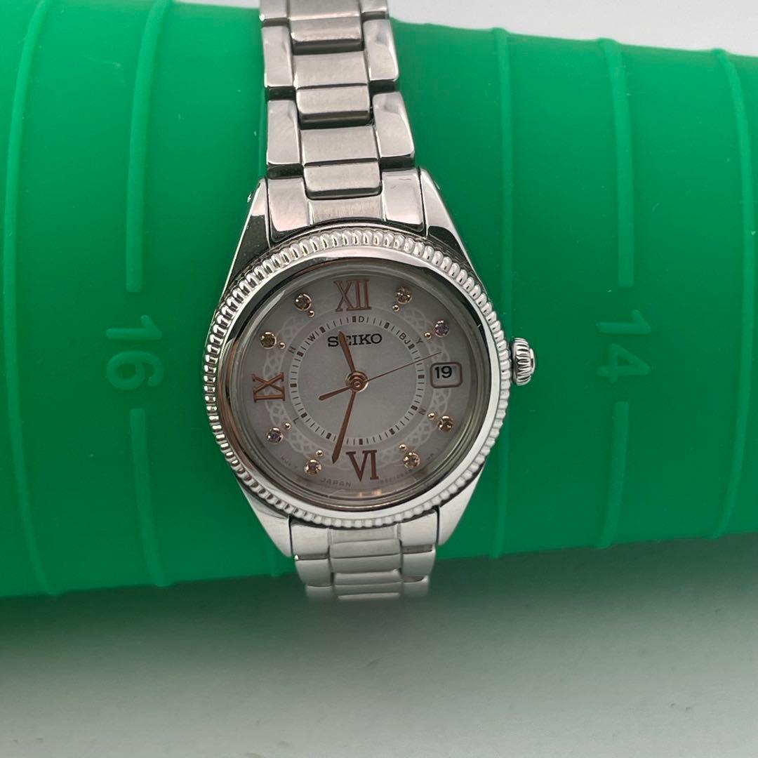 【週末値下】SEIKO ルキア 1B22-0BZ0 ソーラー電波腕時計ジャンク品 — image 5