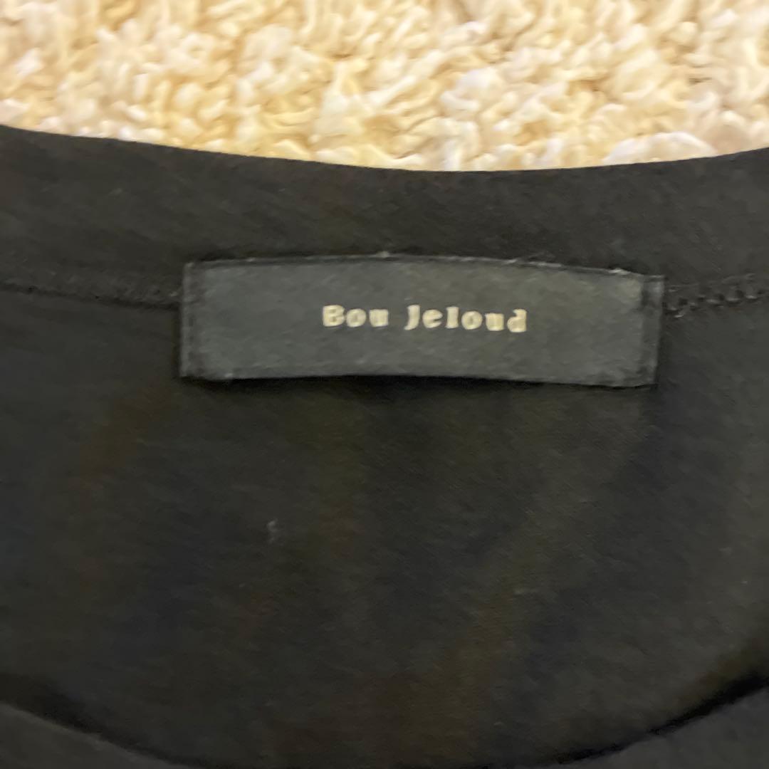Bou Jeloud ロゴプリント 半袖Tシャツ ブラック — image 3