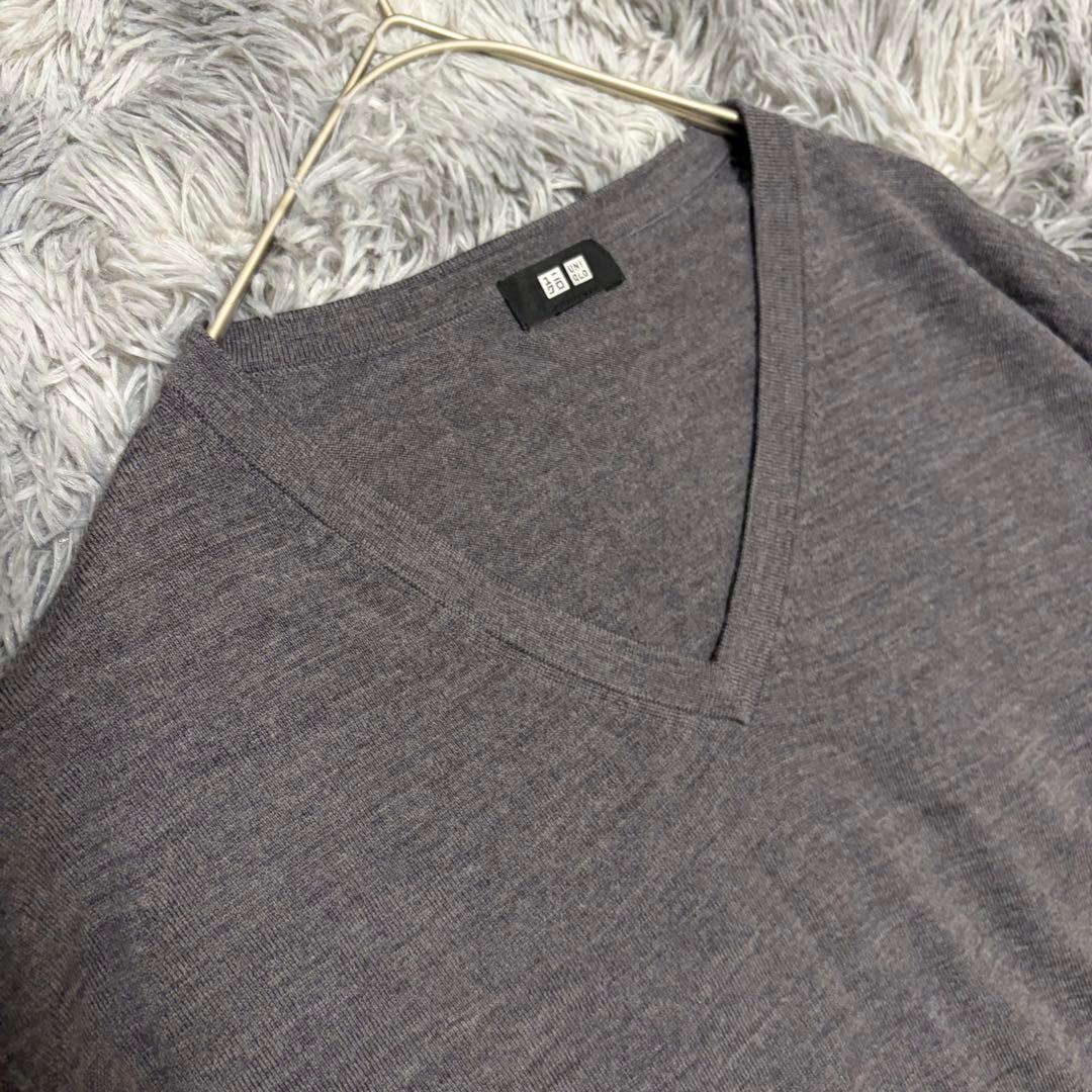 UNIQLO ユニクロ（3XL）メリノVネックセーター メンズ ウール — image 2