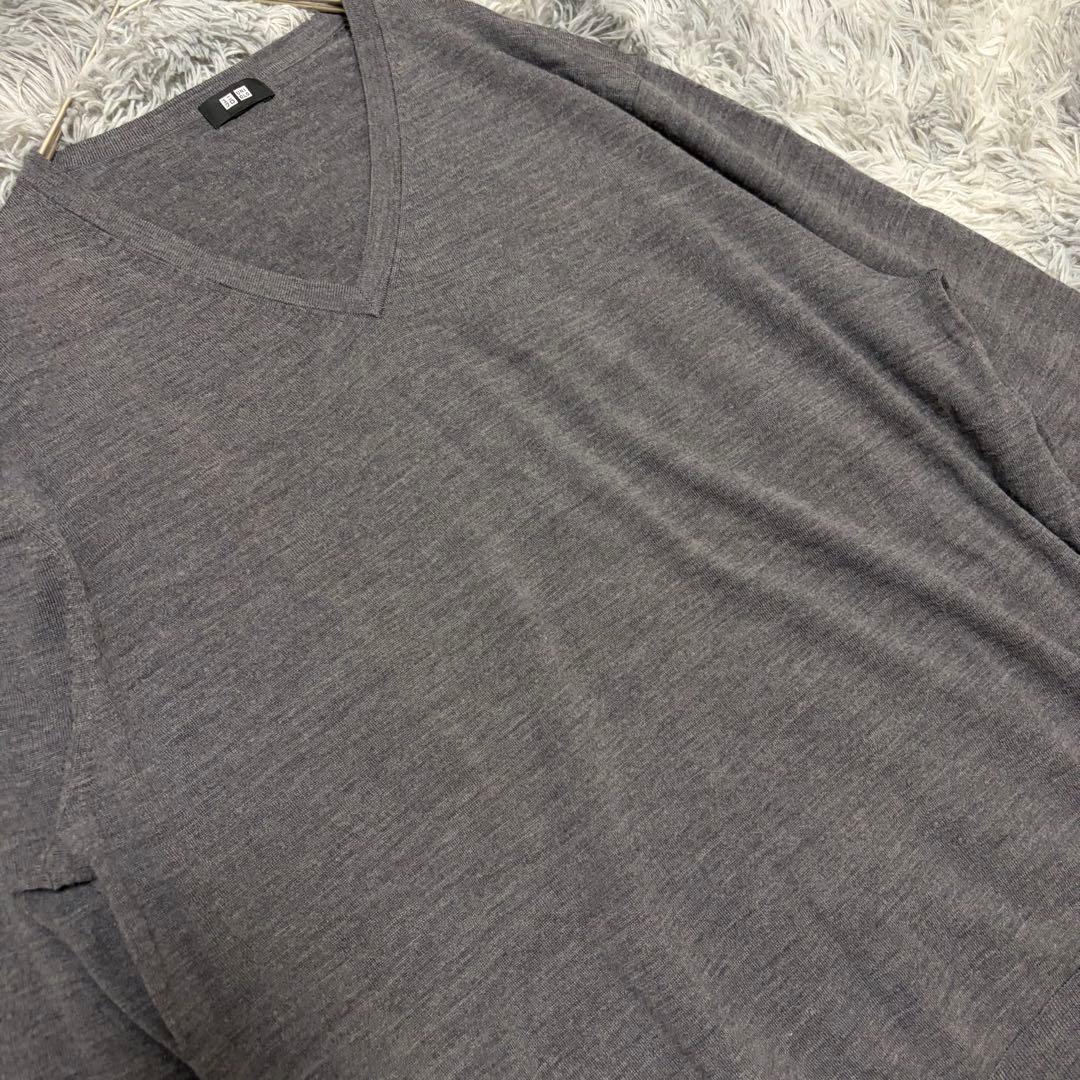 UNIQLO ユニクロ（3XL）メリノVネックセーター メンズ ウール — image 5