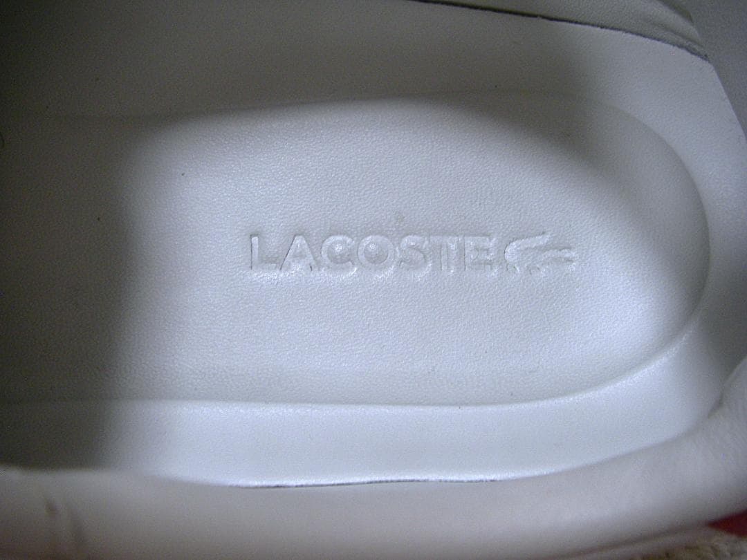 LACOSTE スニーカー ホワイト レッド — image 3