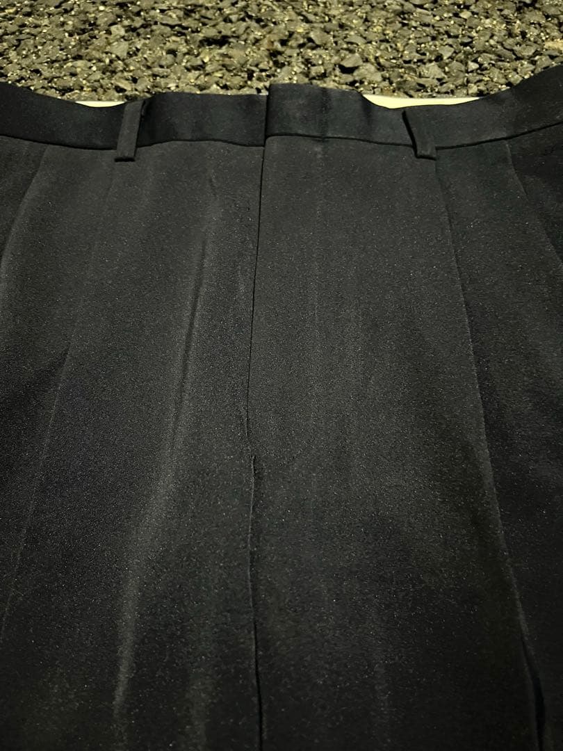 90s archive vintage Navy Baggy Slacks — image 2