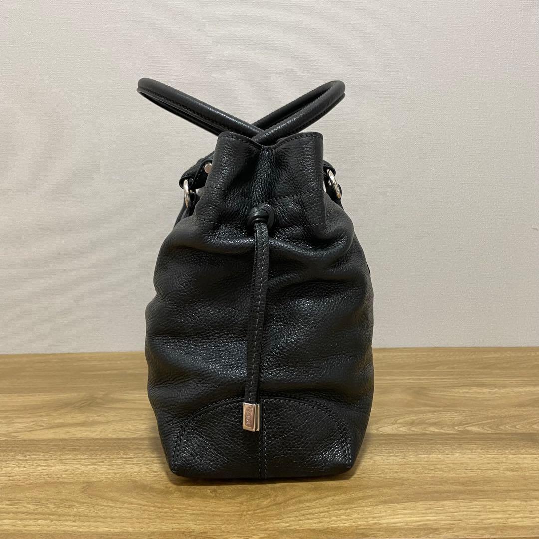《美品》TOD’S （トッズ）レザー ハンドバッグ ブラック 黒 — image 3