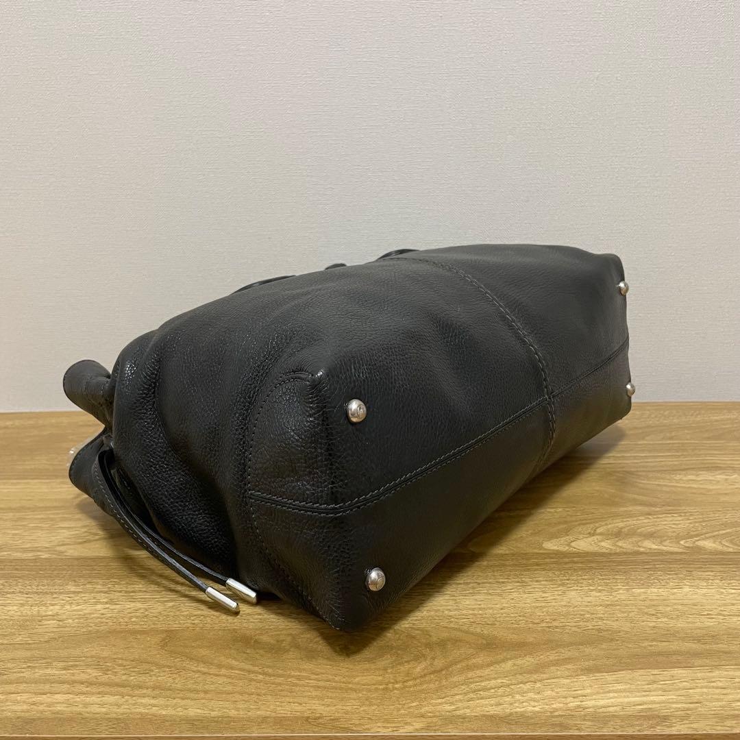 《美品》TOD’S （トッズ）レザー ハンドバッグ ブラック 黒 — image 5
